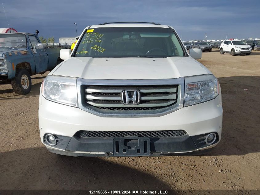 2013 Honda Pilot Touring VIN: 5FNYF4H98DB503746 Lot: 12115585