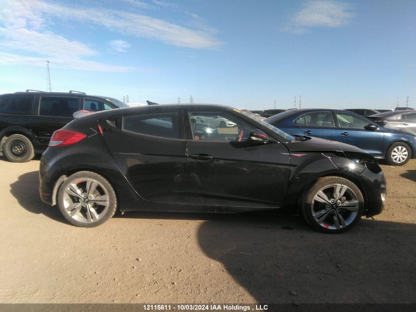 2016 Hyundai Veloster VIN: KMHTC6AD7GU277896 Lot: 12115611