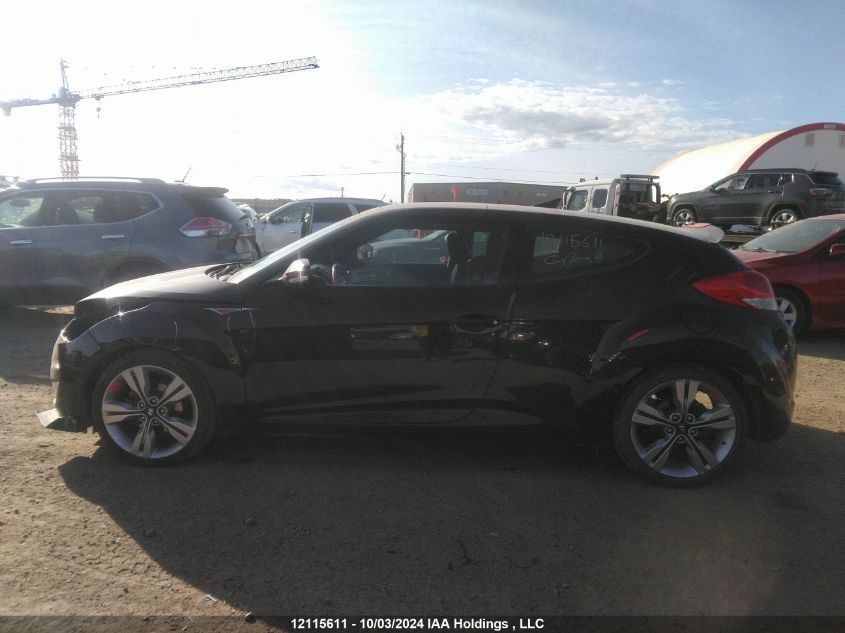 2016 Hyundai Veloster VIN: KMHTC6AD7GU277896 Lot: 12115611