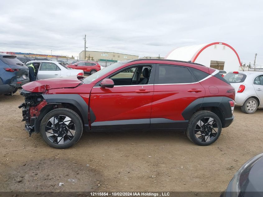 2024 Hyundai Kona Sel VIN: KM8HCCAB7RU121332 Lot: 12115854