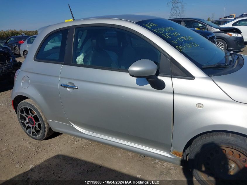 2012 Fiat 500 Sport VIN: 3C3CFFBR8CT107576 Lot: 12115888