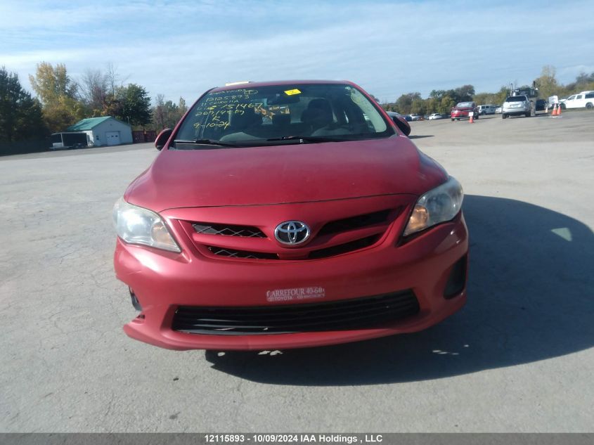 2011 Toyota Corolla S/Le VIN: 2T1BU4EE7BC751467 Lot: 12115893