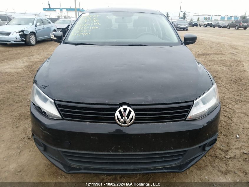 2013 Volkswagen Jetta S VIN: 3VW2K7AJ4DM380012 Lot: 12115901