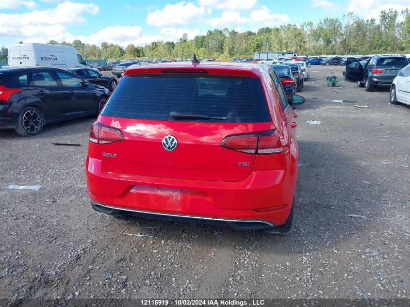 2018 Volkswagen Golf S/Se VIN: 3VWG17AUXJM272251 Lot: 12115919