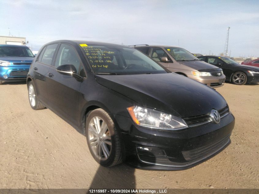 2015 Volkswagen Golf VIN: 3VW117AUXFM085718 Lot: 12115957