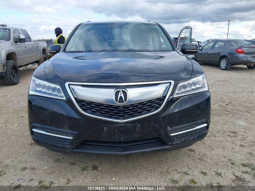 2014 Acura Mdx VIN: 5FRYD4H87EB501113 Lot: 12116013