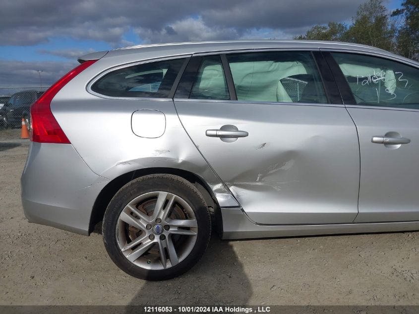 2015 Volvo V60 VIN: YV1612SL3F1257046 Lot: 12116053