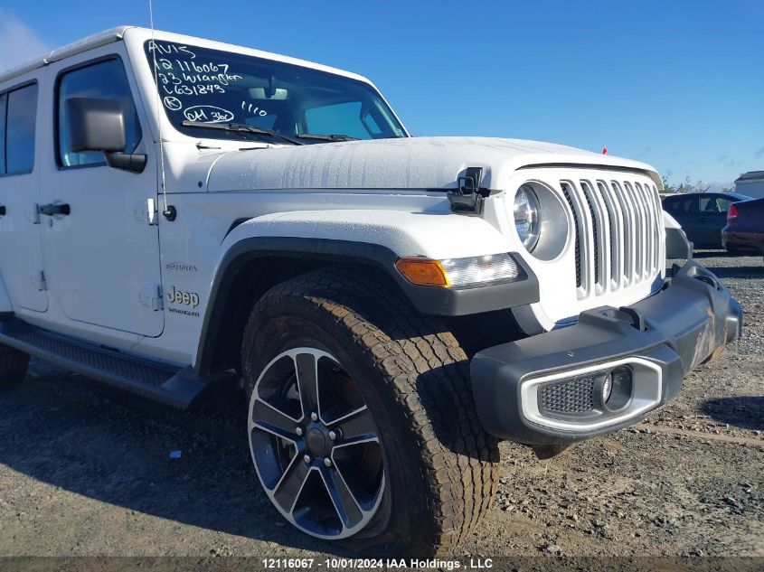 2023 Jeep Wrangler Sahara VIN: 1C4HJXEN6PW631842 Lot: 12116067