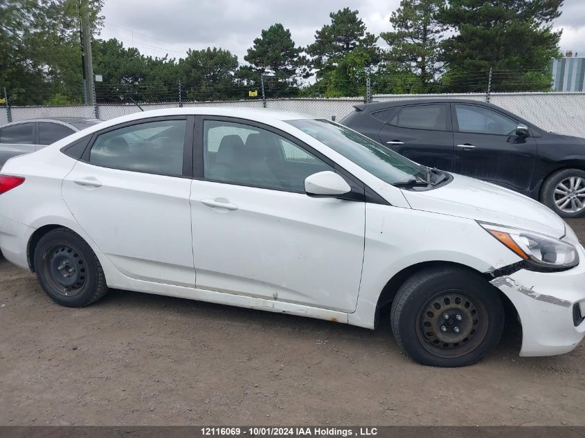 2017 Hyundai Accent Se VIN: KMHCT4AE1HU336763 Lot: 12116069