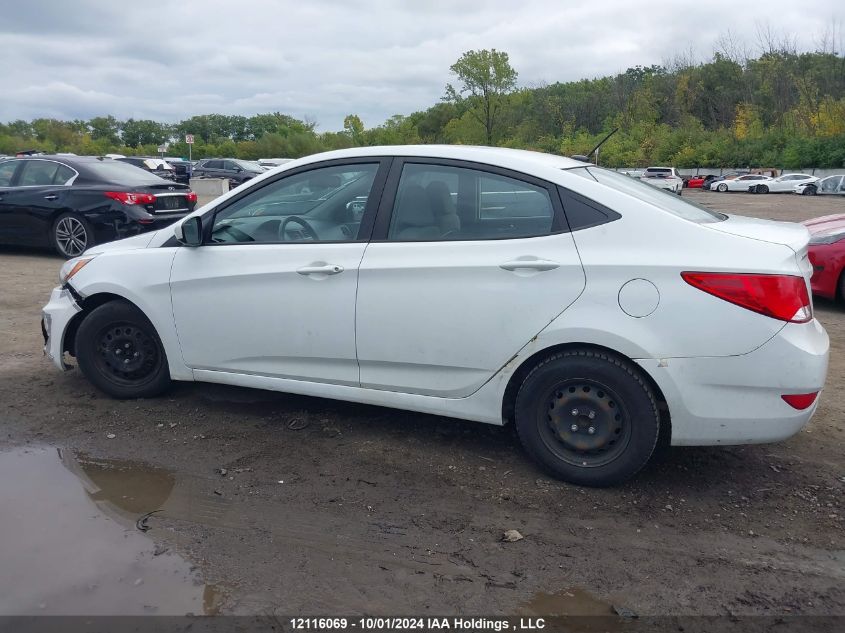 2017 Hyundai Accent Se VIN: KMHCT4AE1HU336763 Lot: 12116069