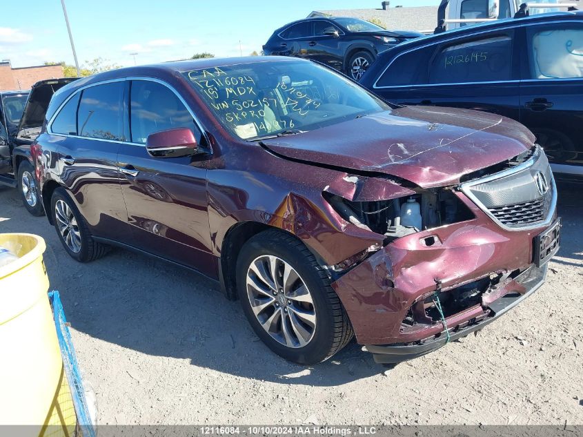 2015 Acura Mdx VIN: 5FRYD4H41FB502157 Lot: 12116084