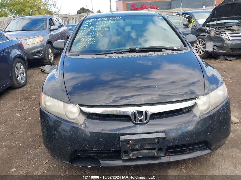 2006 Honda Civic Sdn VIN: 1HGFA16386L804876 Lot: 12116086