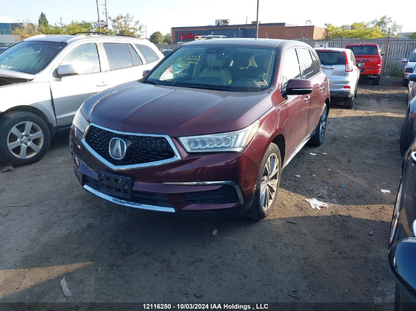 2017 Acura Mdx Technology Package VIN: 5FRYD4H59HB009421 Lot: 12116250