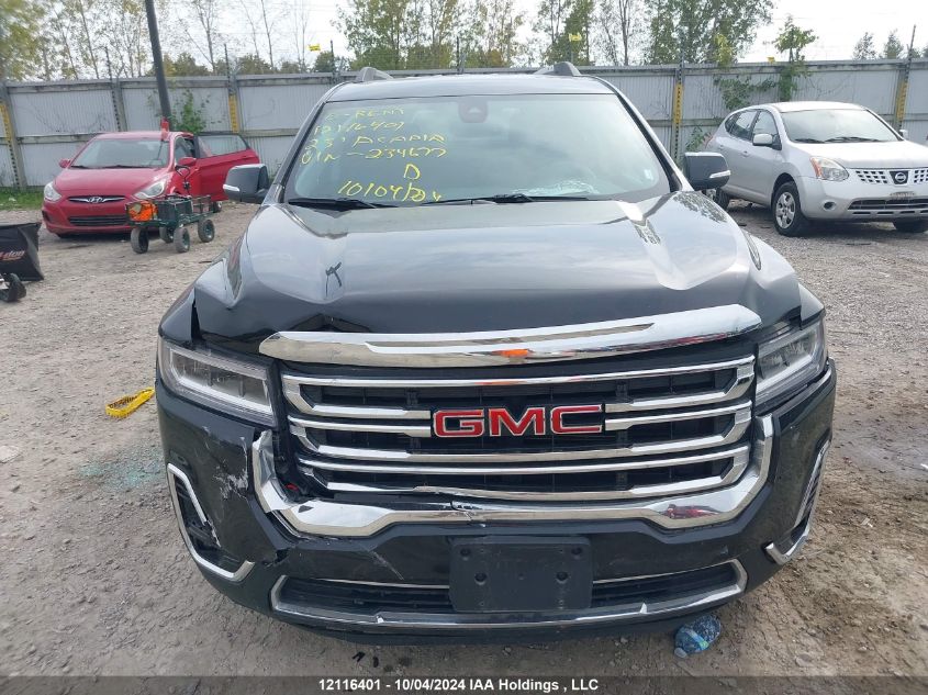 2023 GMC Acadia Slt VIN: 1GKKNULS9PZ234677 Lot: 12116401