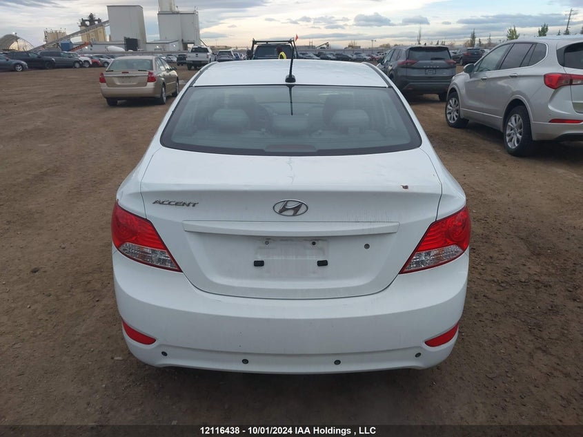2012 Hyundai Accent Gls/Gs VIN: KMHCT4AE6CU258828 Lot: 12116438