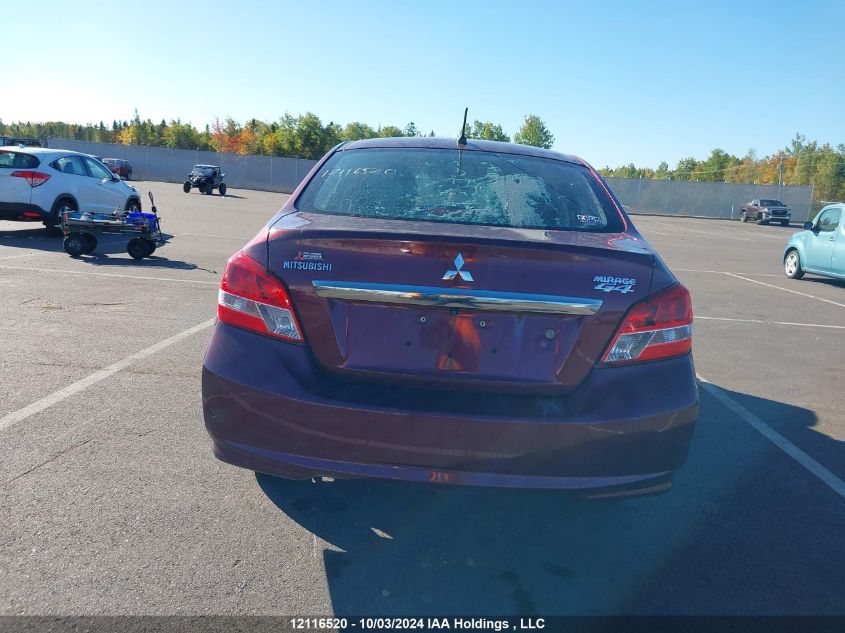 2017 Mitsubishi Mirage G4 Se VIN: ML32F4FJ7HHF10475 Lot: 12116520