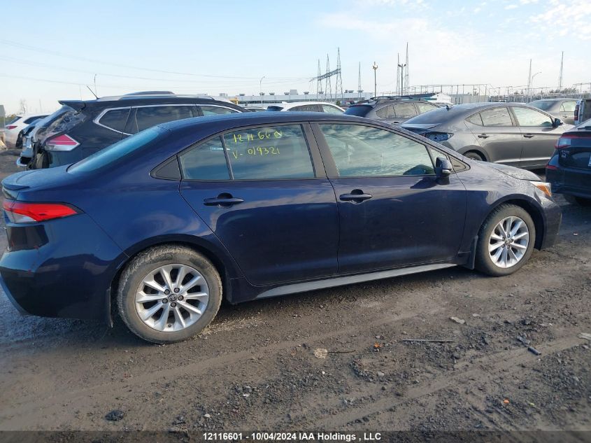 2020 Toyota Corolla VIN: 5YFB4RBE8LP019321 Lot: 12116601