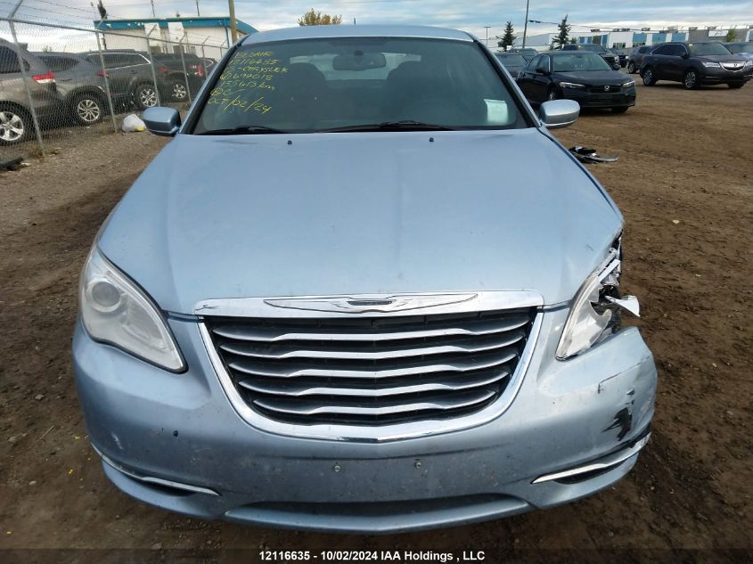 2013 Chrysler 200 Lx VIN: 1C3CCBAB9DN697018 Lot: 12116635