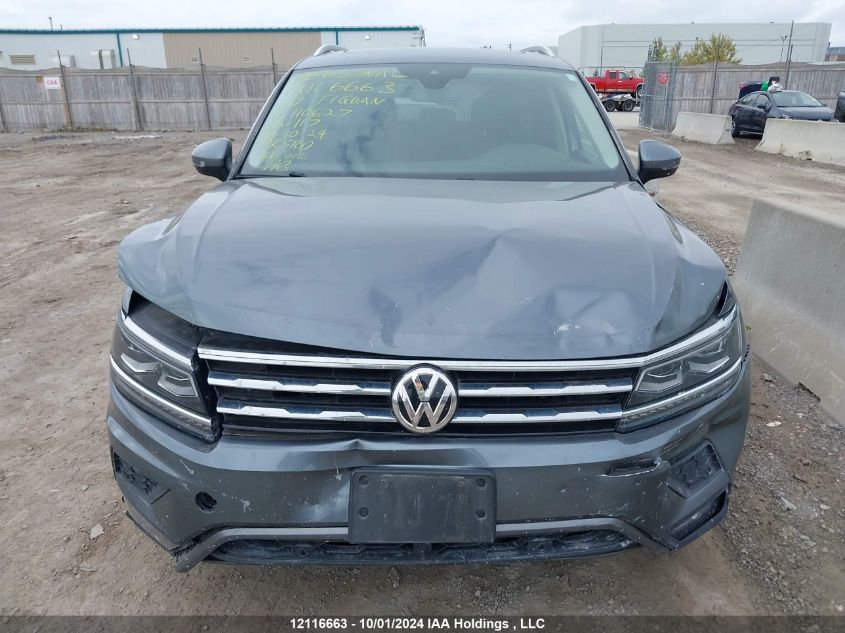 2020 Volkswagen Tiguan Sel Premium R-Line VIN: 3VV4B7AX7LM110627 Lot: 12116663