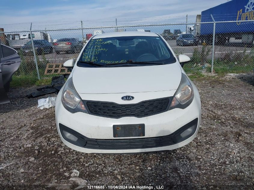 2012 Kia Rio Lx VIN: KNADM4A36C6043794 Lot: 12116685