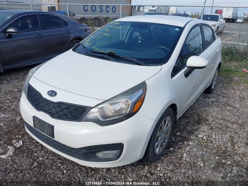 2012 Kia Rio Lx VIN: KNADM4A36C6043794 Lot: 12116685