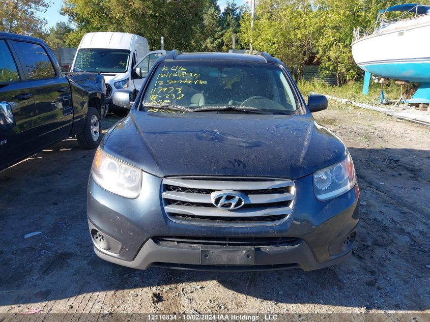 2012 Hyundai Santa Fe Gls VIN: 5XYZG3AB2CG117937 Lot: 12116834