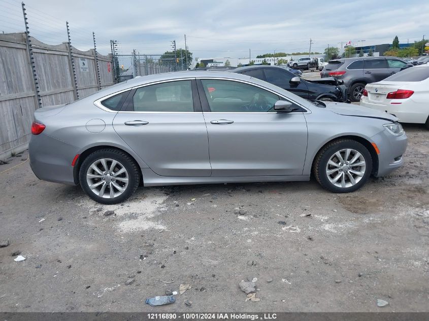 2015 Chrysler 200 C VIN: 1C3CCCCG7FN606698 Lot: 12116890