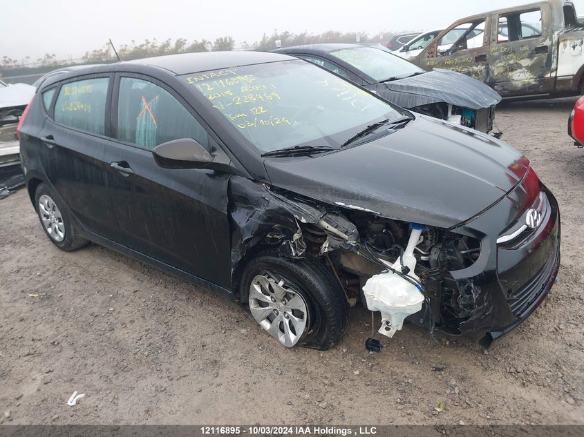 2015 Hyundai Accent VIN: KMHCT5AE0FU228489 Lot: 12116895