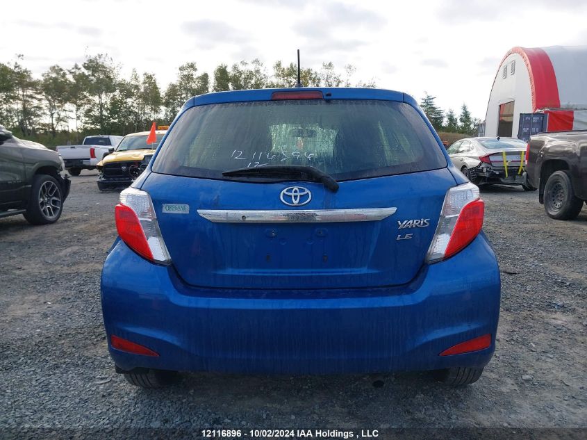 2012 Toyota Yaris Le VIN: JTDKTUD36CD529168 Lot: 12116896