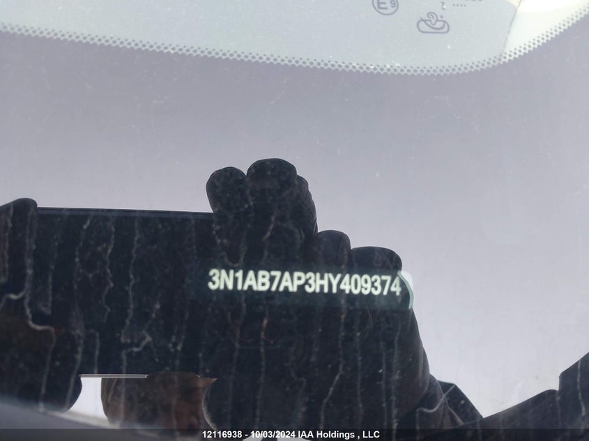 2017 Nissan Sentra VIN: 3N1AB7AP3HY409374 Lot: 12116938