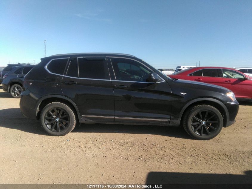 2013 BMW X3 xDrive28I VIN: 5UXWX9C55D0A09267 Lot: 12117116