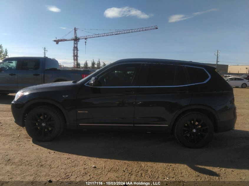 2013 BMW X3 xDrive28I VIN: 5UXWX9C55D0A09267 Lot: 12117116