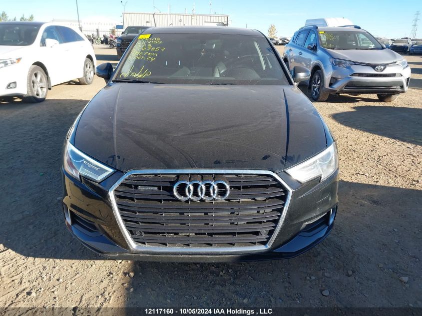 2019 Audi A3 Premium VIN: WAUBEGFF6K1027857 Lot: 12117160