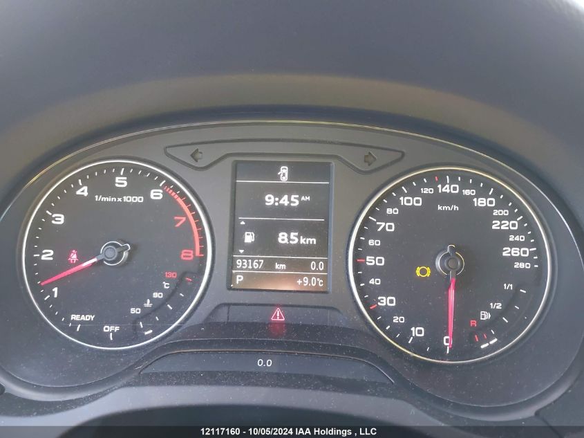 2019 Audi A3 Premium VIN: WAUBEGFF6K1027857 Lot: 12117160