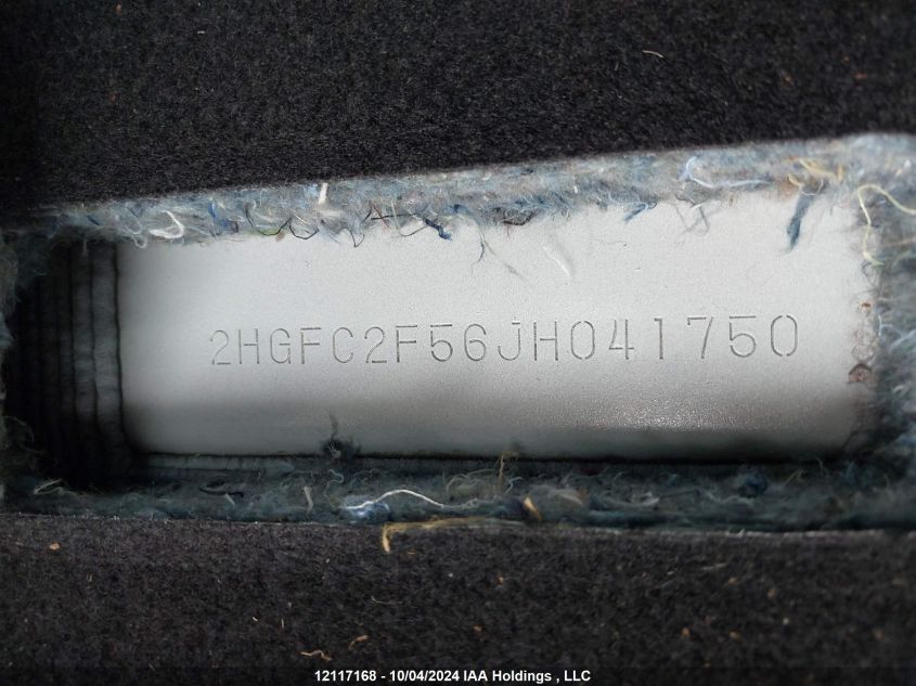 2018 Honda Civic Lx VIN: 2HGFC2F56JH041750 Lot: 12117168