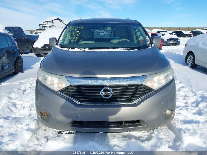 2013 Nissan Quest VIN: JN8AE2KP3D9061845 Lot: 12117649