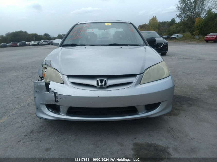 2004 Honda Civic VIN: 2HGES15824H922759 Lot: 12117688