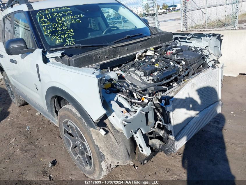 2022 Ford Bronco Sport Big Bend VIN: 3FMCR9B67NRD53685 Lot: 12117699