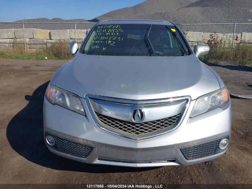 2014 Acura Rdx VIN: 5J8TB4H53EL803231 Lot: 12117855