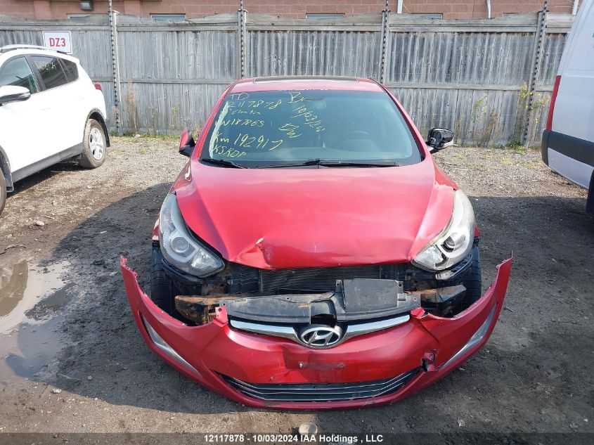 2014 Hyundai Elantra Se/Sport/Limited VIN: KMHDH4AH3EU187865 Lot: 12117878