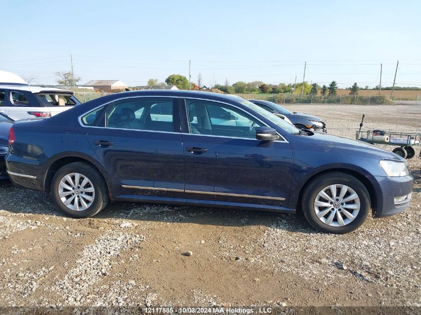 2012 Volkswagen Passat Sel VIN: 1VWCN7A38CC107197 Lot: 12117885