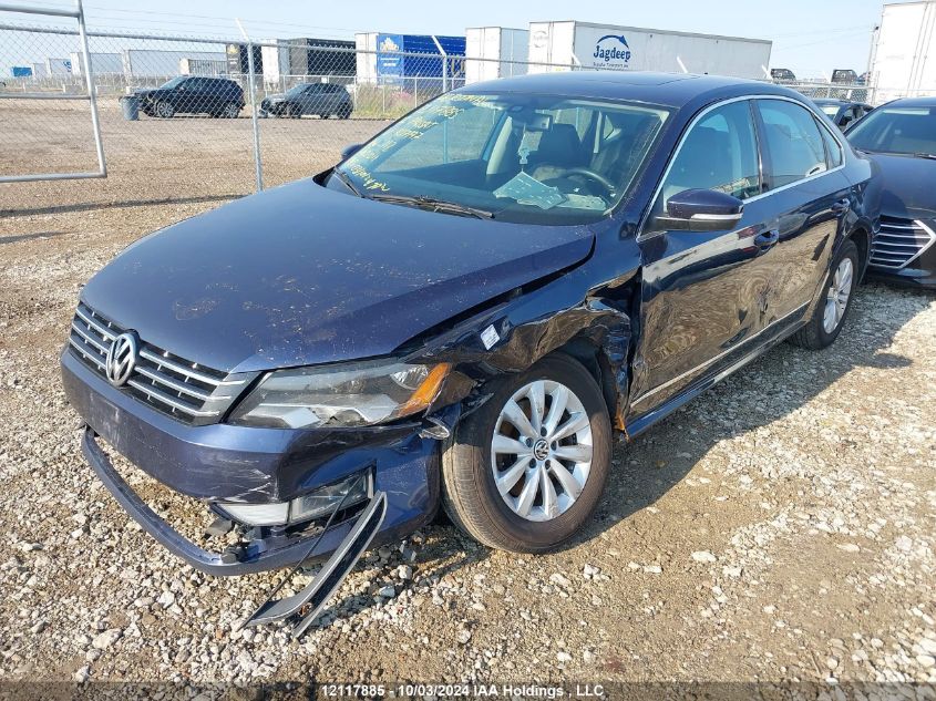 2012 Volkswagen Passat Sel VIN: 1VWCN7A38CC107197 Lot: 12117885