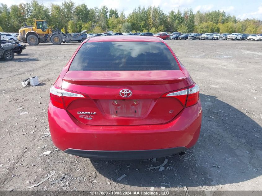 2016 Toyota Corolla S VIN: 2T1BURHE4GC619573 Lot: 12117889