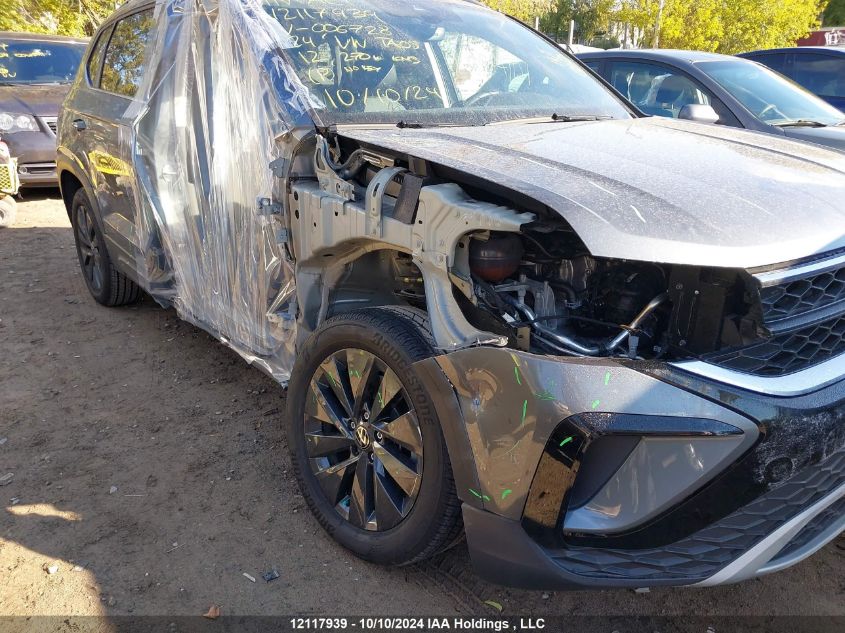 2024 Volkswagen Taos VIN: 3VVEX7B26RM006728 Lot: 12117939