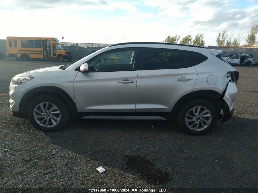 2017 Hyundai Tucson Limited/Sport And Eco/Se VIN: KM8J33A40HU402714 Lot: 12117968