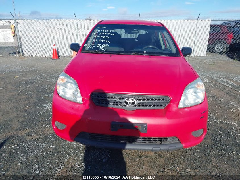 2005 Toyota Matrix Xr VIN: 2T1KR32EX5C844830 Lot: 12118055