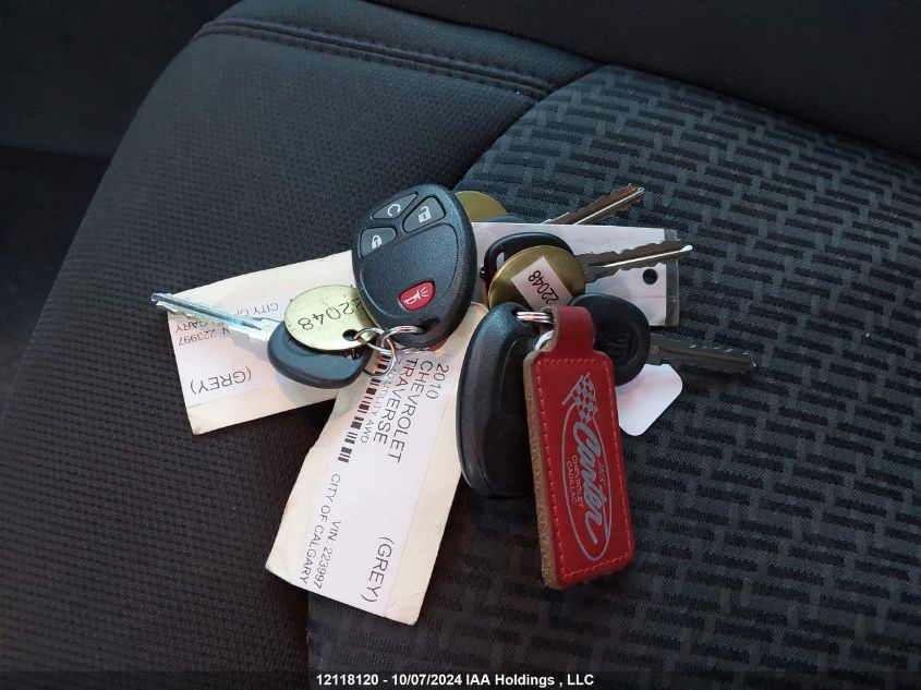 2010 Chevrolet Traverse Lt VIN: 1GNLVFED6AJ223997 Lot: 12118120