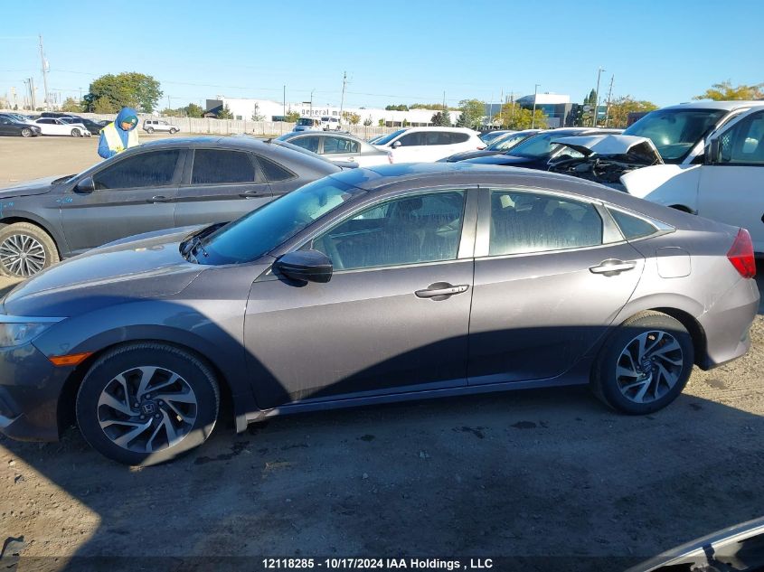 2018 Honda Civic Ex 4Dr VIN: 2HGFC2F8XJH016117 Lot: 12118285