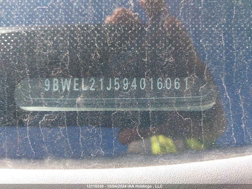 2009 Volkswagen City Golf VIN: 9BWEL21J594016061 Lot: 12118338