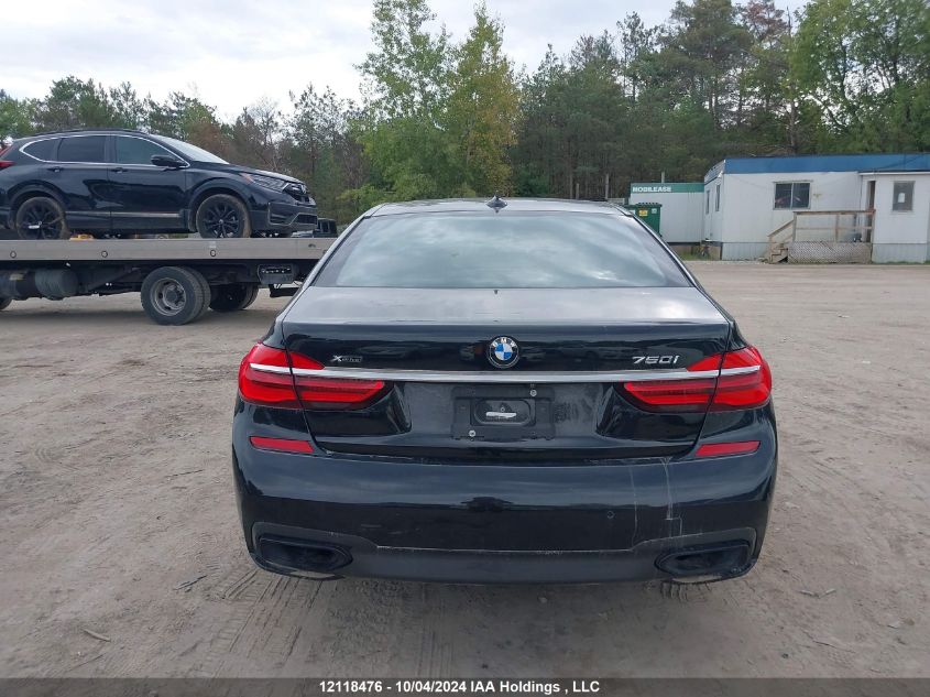 2016 BMW 7 Series VIN: WBA7B0C55GG526719 Lot: 12118476